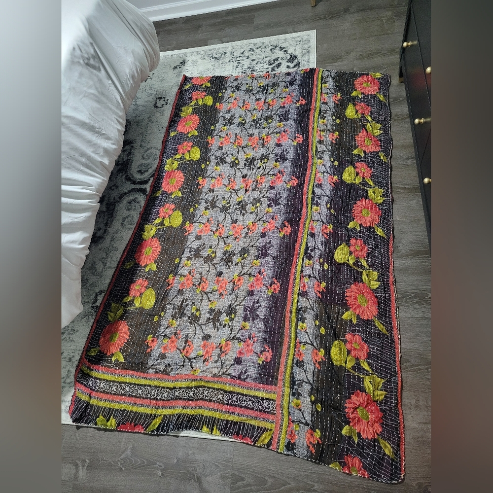 Lemonaid Kantha Blanket